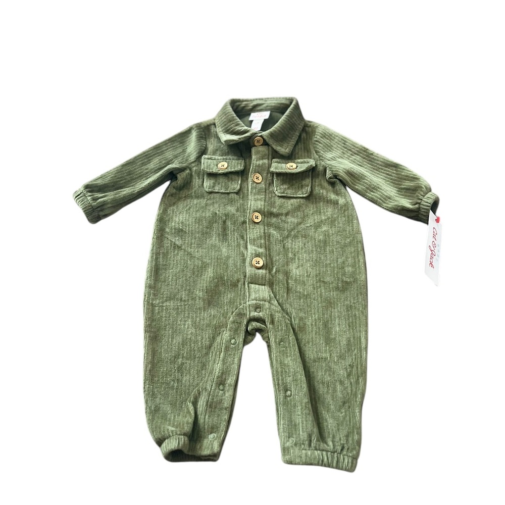 Cat & Jack Olive Green One Piece 0-3m